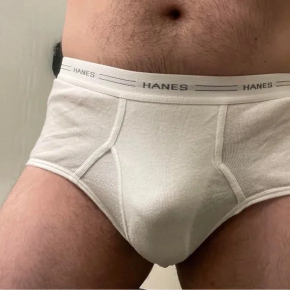 Hanes Classic White Boxer Briefs. B - Picture 2 of 7